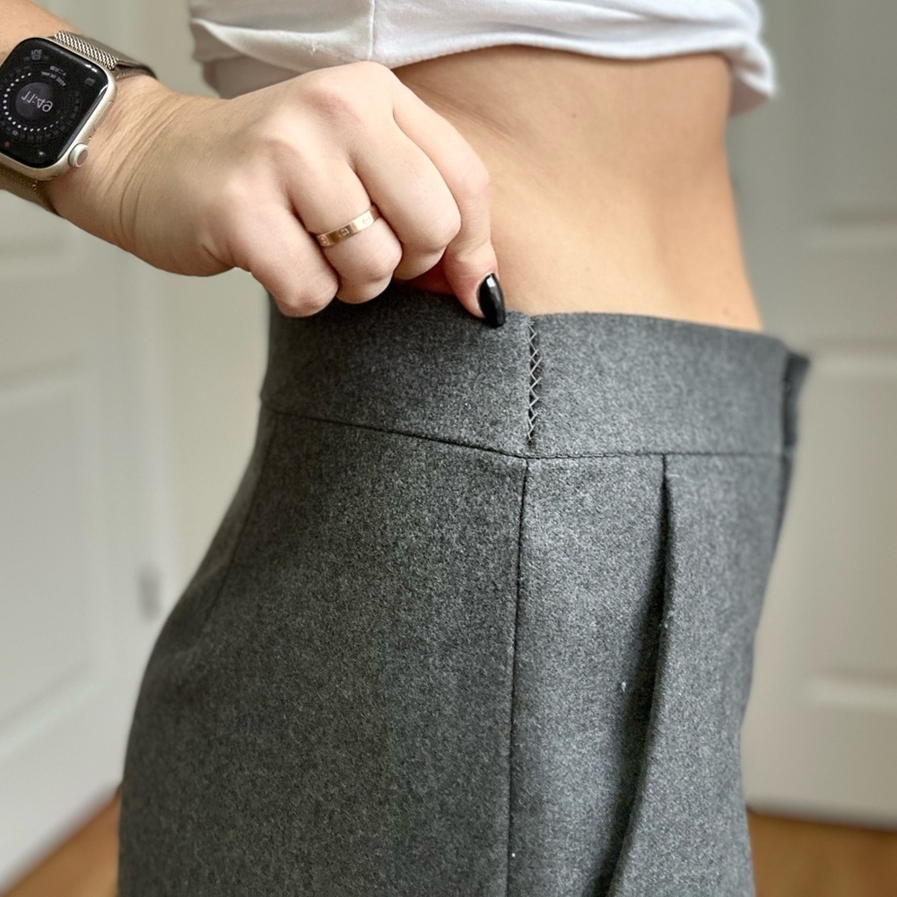 Zara Gray Wide Leg Pants - Picture 15 of 15